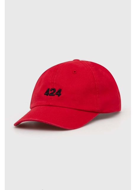 424 apc de baseball din bumbac culoarea ro u cu imprimeu 35424l01 236585