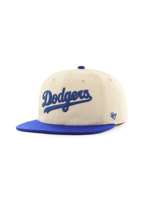 47 brand apc de baseball din bumbac mlb la dodgers culoarea alb cu imprimeu b fldst12htp ss