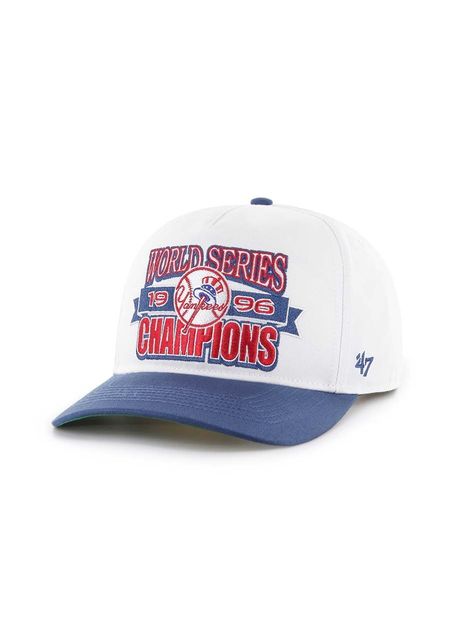 47 brand apc de baseball din bumbac mlb new york yankees culoarea alb cu imprimeu bcws archh17ctp wh96