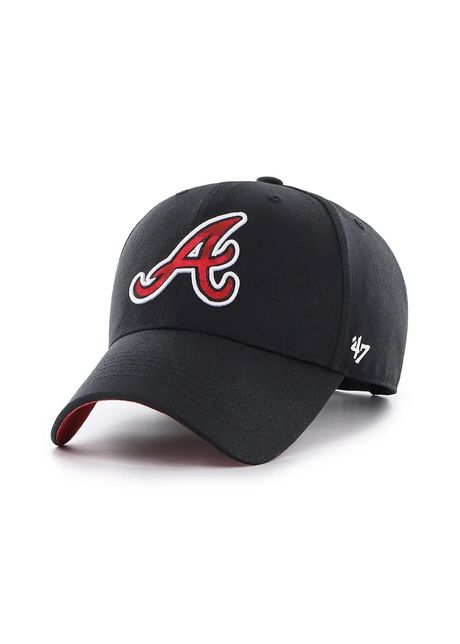 47 brand apc de baseball din bumbac mlb oakland athletics culoarea negru cu imprimeu b fijmp01ctp bk