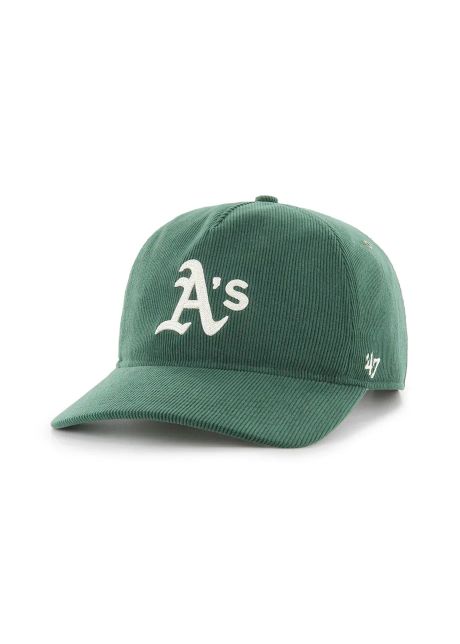 47 brand sapca mlb athletics culoarea verde cu imprimeu b tcdlc18iwp dg