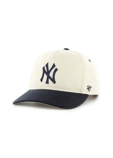 47 brand sapca mlb new york yankees culoarea bej cu imprimeu b chsht17wip nt