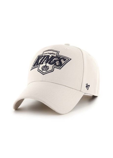 47 brand sapca nhl la kings culoarea bej cu imprimeu hvin mvpsp08wbp bn88