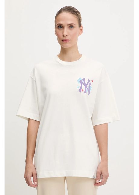 47 brand tricou din bumbac mlb new york yankees culoarea alb bb017tmpees657617ss