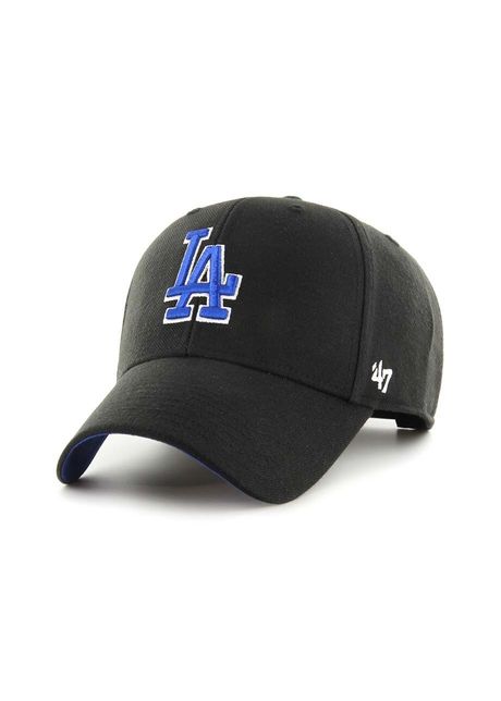 47brand apc din amestec de l n mlb los angeles dodgers culoarea negru cu imprimeu