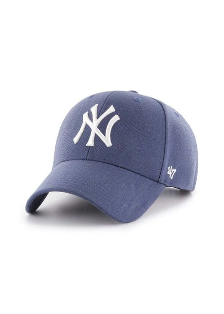 47brand apc din amestec de l n mlb new york yankees culoarea violet cu imprimeu