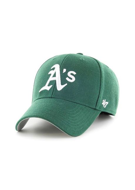 47brand apc din amestec de l n mlb oakland athletics culoarea verde cu imprimeu b mvp18wbv dge