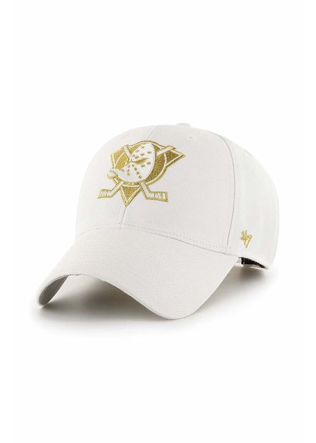 47brand apc din amestec de l n nhl anaheim ducks culoarea alb cu imprimeu