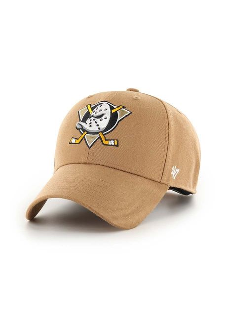 47brand apc din amestec de l n nhl anaheim ducks culoarea bej cu imprimeu h mvpsp25wbp qlb