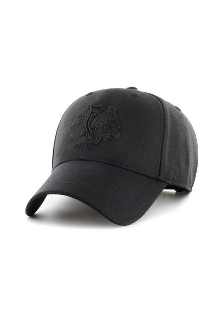 47brand apc din amestec de l n nhl chicago blackhawks culoarea negru cu imprimeu