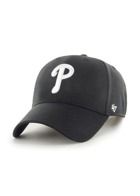47brand apc mlb philadelphia phillies culoarea negru cu imprimeu