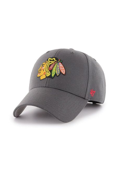 47brand apc nhl chicago blackhawks culoarea gri cu imprimeu h mvp04wbv cc