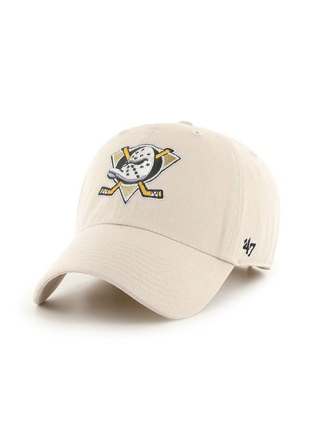 47brand sapca anaheim ducks culoarea alb cu imprimeu