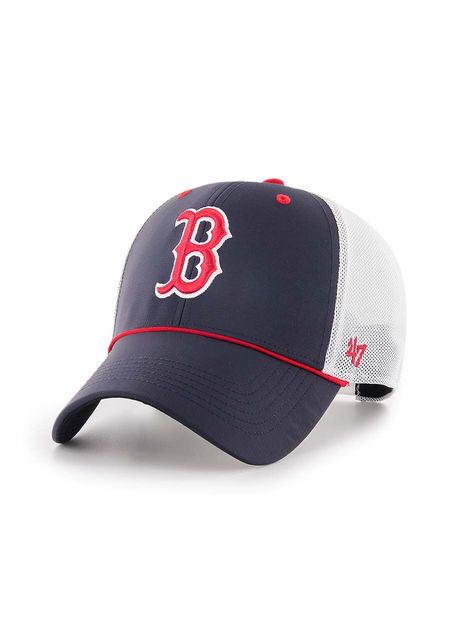 47brand sapca mlb boston red sox culoarea albastru marin cu imprimeu