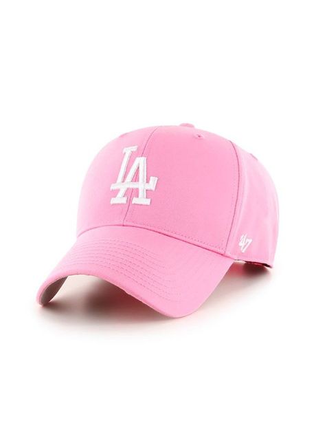 47brand sapca mlb los angeles dodgers culoarea roz cu imprimeu