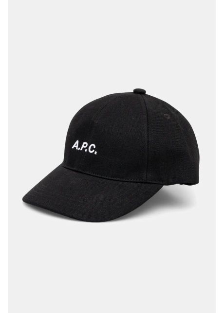 A p c apc de baseball din bumbac casquette charlie culoarea negru cu imprimeu cohfk m24069