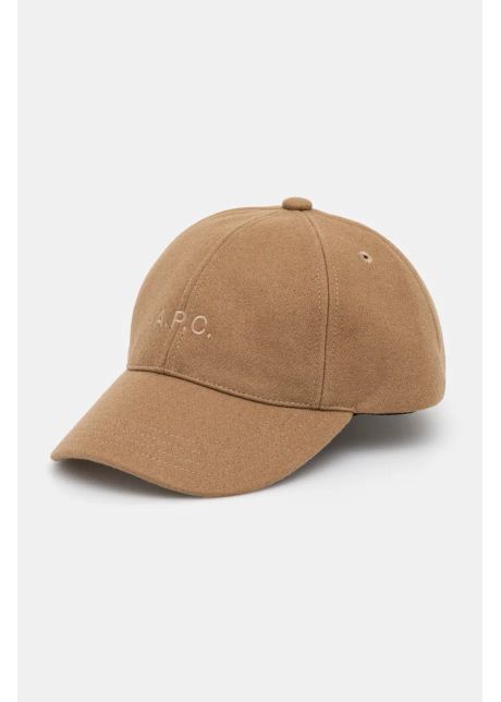A p c apc de lana casquette charlie culoarea maro neted woarv m24069
