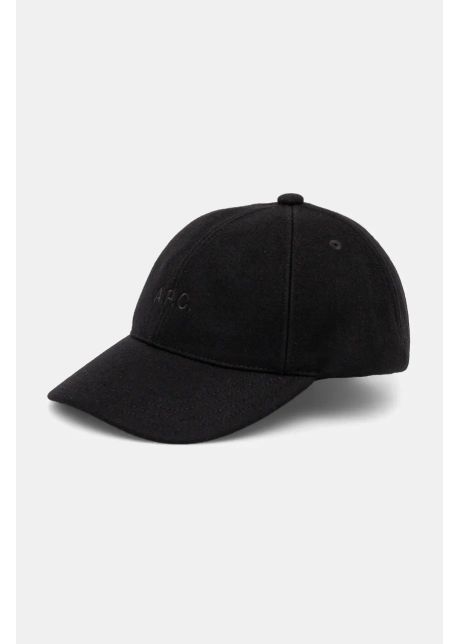 A p c apc de lana casquette charlie culoarea negru neted woarv m24069