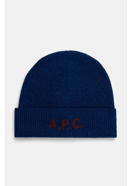 A p c caciula de lana bonnet harry culoarea albastru marin de lana wvbdk m25085