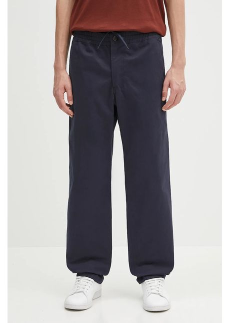 A p c pantaloni de bumbac pantalon chuck culoarea albastru marin drept cogew h08408