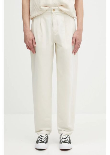 A p c pantaloni de bumbac pantalon willow culoarea bej drept cogbj f08486