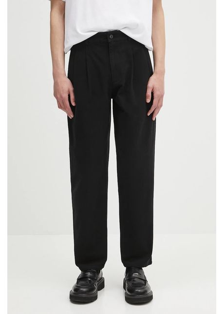 A p c pantaloni de bumbac pantalon willow culoarea negru drept cogbj f08486