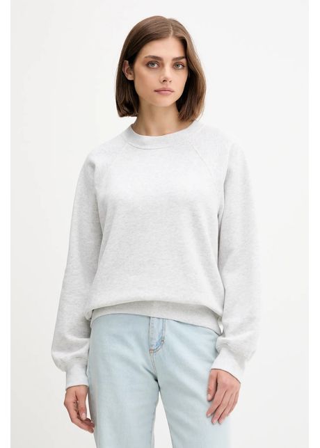 Abercrombie & Fitch bluză culoarea gri, melanj, KI152-5350-112
