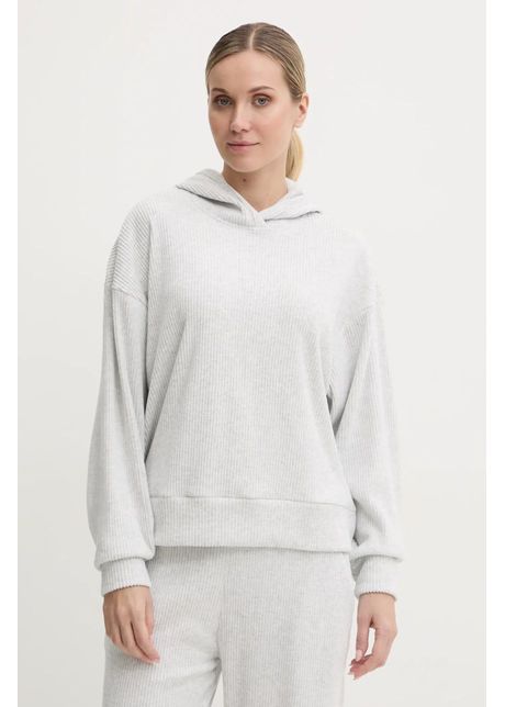 Abercrombie fitch bluz lounge culoarea gri cu glug melanj ki152 4215