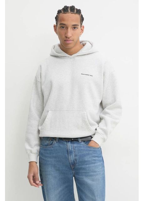Abercrombie fitch bluza barbati culoarea gri cu glug melanj ki122 4366