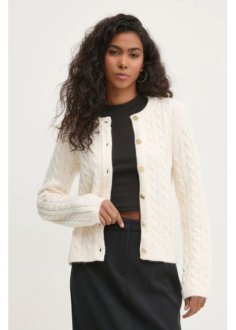 Abercrombie fitch cardigan din amestec de lana culoarea bej ki150 4459
