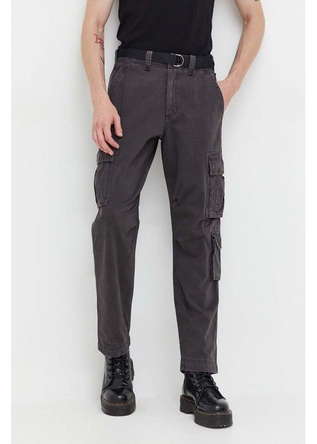 Abercrombie fitch pantaloni barbati culoarea gri cu fason cargo
