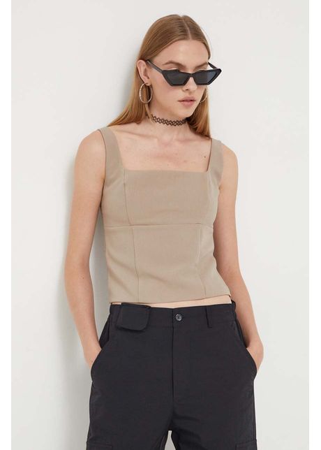 Abercrombie fitch top culoarea bej