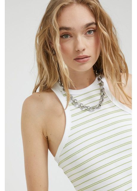 Abercrombie fitch top femei culoarea alb