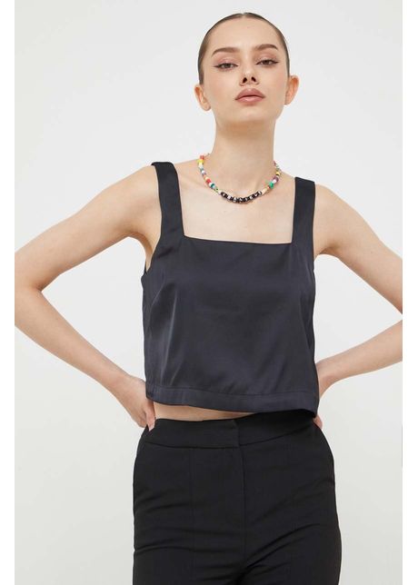 Abercrombie fitch top femei culoarea negru