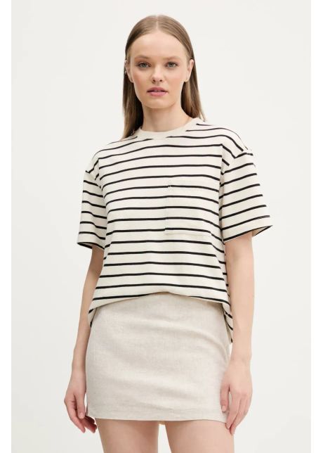 Abercrombie fitch tricou din bumbac femei culoarea bej ki139 5234