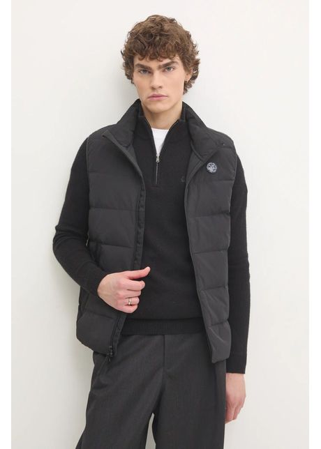 Abercrombie fitch vesta de puf barbati culoarea negru de tranzitie ki132 4152