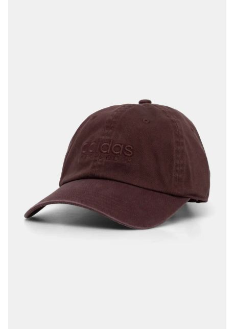 Adidas apc de baseball din bumbac culoarea bordo cu imprimeu jf6042