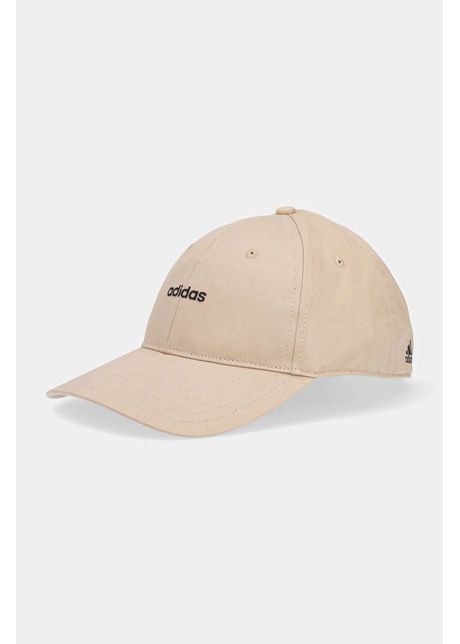 Adidas apc de baseball din bumbac essentials culoarea bej cu imprimeu iy5420