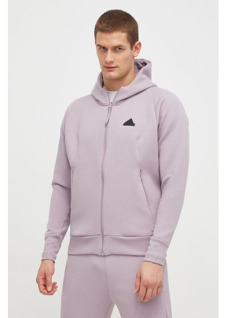 Adidas bluz z n e b rba i culoarea roz cu glug uni ir5231