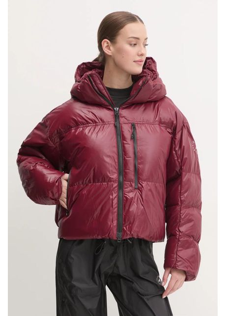 Adidas by stella mccartney geaca femei culoarea bordo de iarna iw3843
