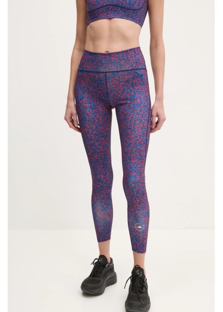 Adidas by stella mccartney leggings truepurpose optime femei culoarea bleumarin cu imprimeu ji5241