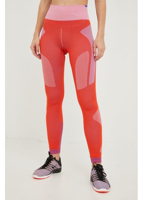 Adidas by stella mccartney leggins de antrenament femei culoarea portocaliu modelator