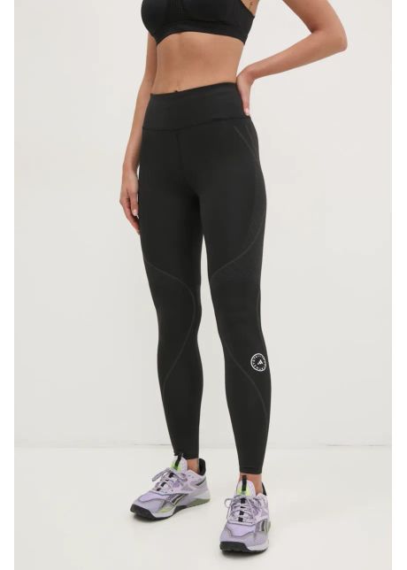 Adidas by stella mccartney leggins de antrenament truepace culoarea negru cu imprimeu jf3798