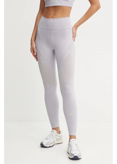 Adidas by stella mccartney leggins de antrenament truepurpose culoarea violet neted iw9906