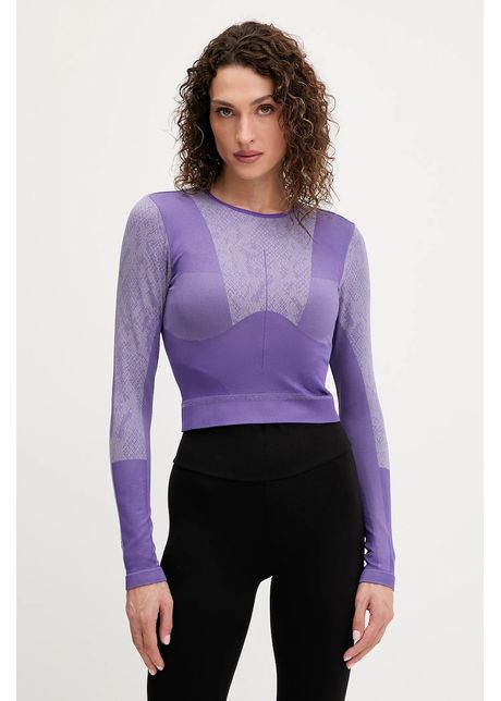 adidas by Stella McCartney longsleeve de yoga culoarea violet, JN0541