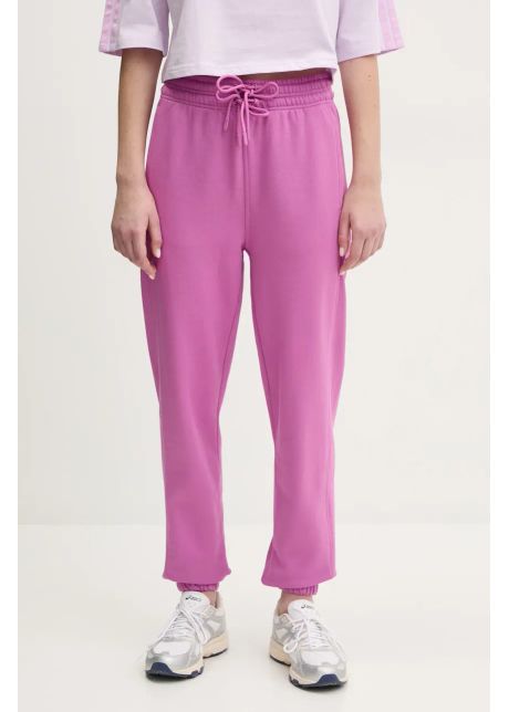 Adidas by stella mccartney pantaloni de trening din bumbac femei culoarea violet cu imprimeu jd2709