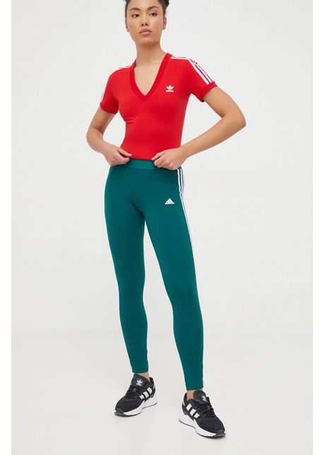 Adidas colan i femei culoarea verde cu imprimeu im2844