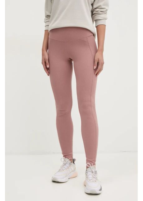 Adidas colanti all szn rib femei culoarea roz neted jj1246