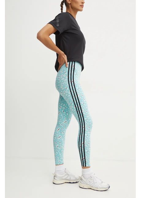 adidas colanti Animal femei, culoarea turcoaz, modelator, IY5008