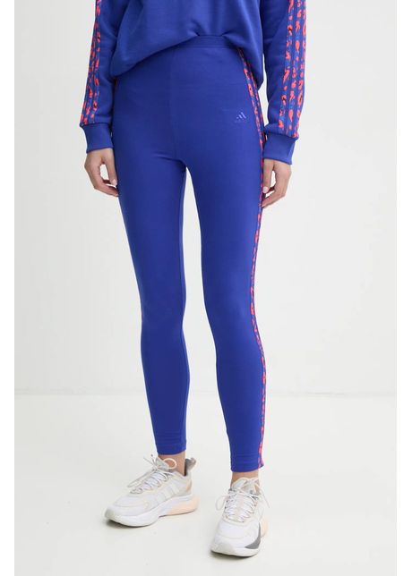 Adidas colanti animal femei culoarea violet cu imprimeu iy1666
